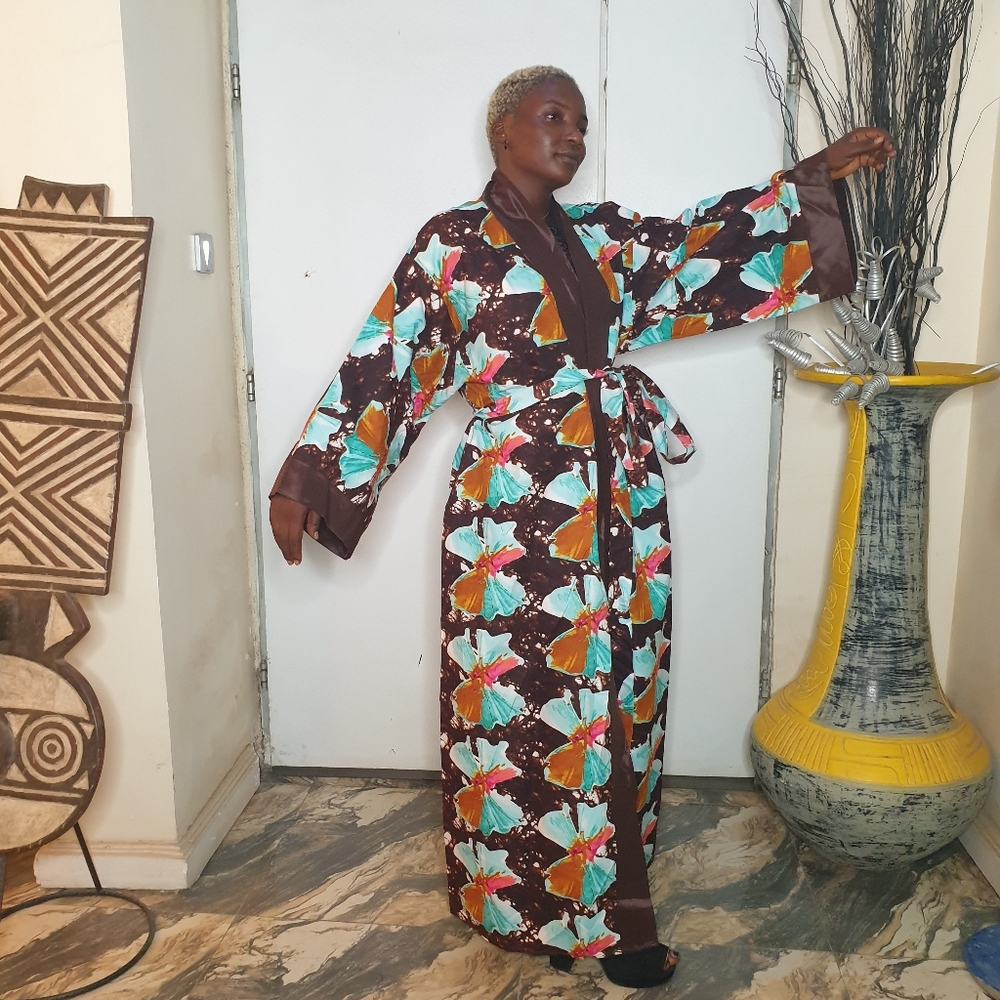 Ankara Kimono Robe